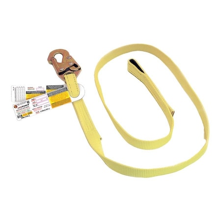 Super Anchor Safety 72" Web Lanyard A-end Snaphook B-End Loop 6014-72
